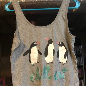 Fruit of the Loom Penguin Pajama Tank Top